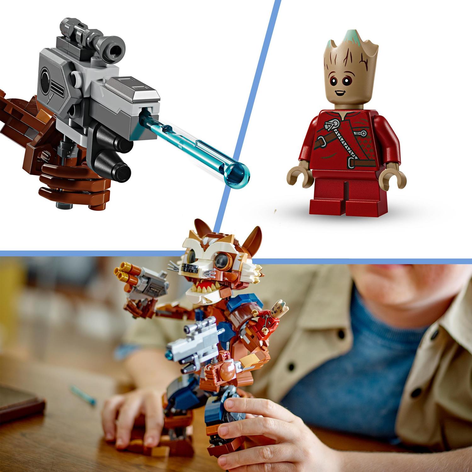 Juguete de construcción Rocket y Bebé Groot LEGO Super Heroes Marvel - 76282 5