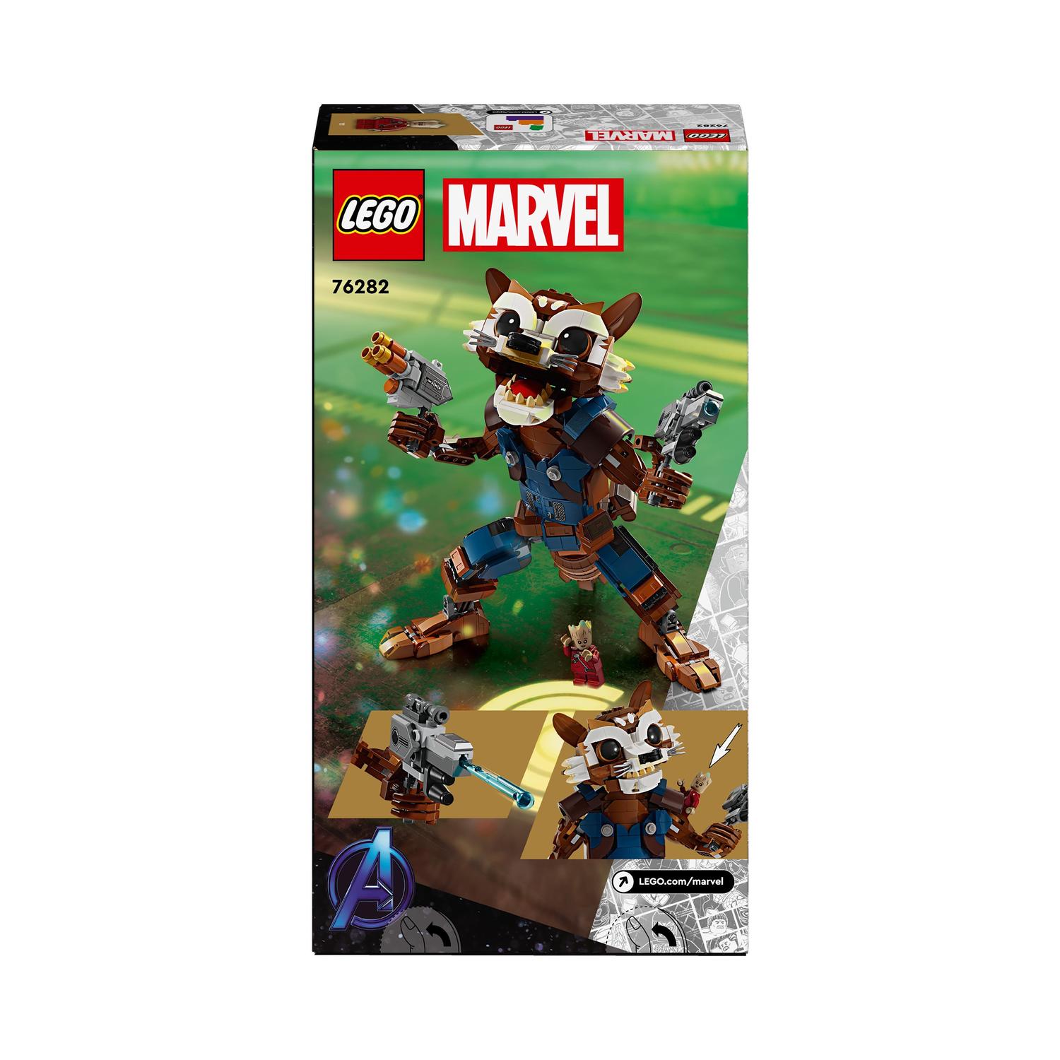 Juguete de construcción Rocket y Bebé Groot LEGO Super Heroes Marvel - 76282 7