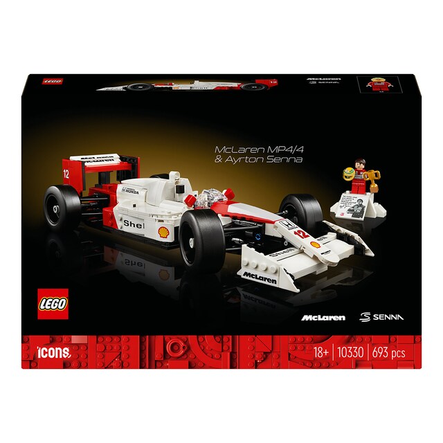 Imagen 0 de Juguete de construcción McLaren MP4/4 y Ayrton Senna LEGO Icons - 10330