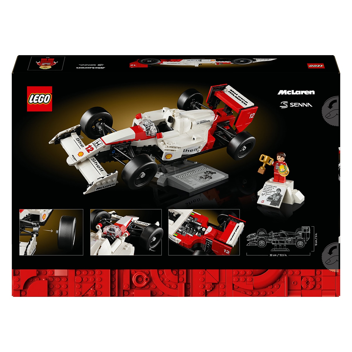 Juguete de construcción McLaren MP4/4 y Ayrton Senna LEGO Icons - 10330 10