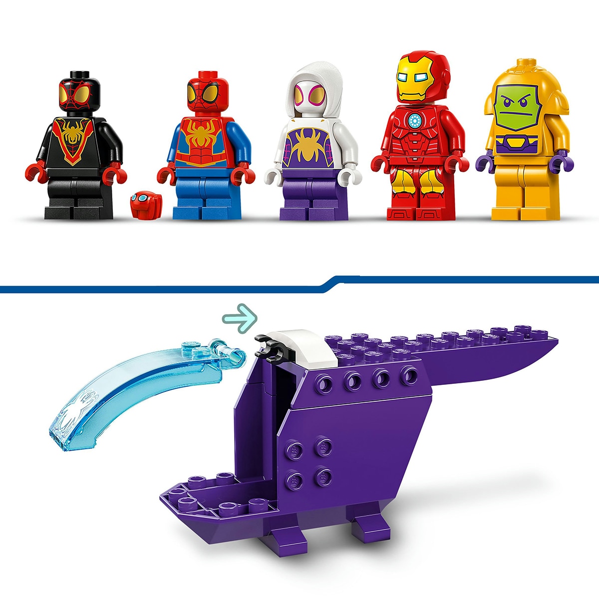 Juguete de construcción Cuartel General Arácnido del Equipo Spidey LEGO Marvel - 10794 6