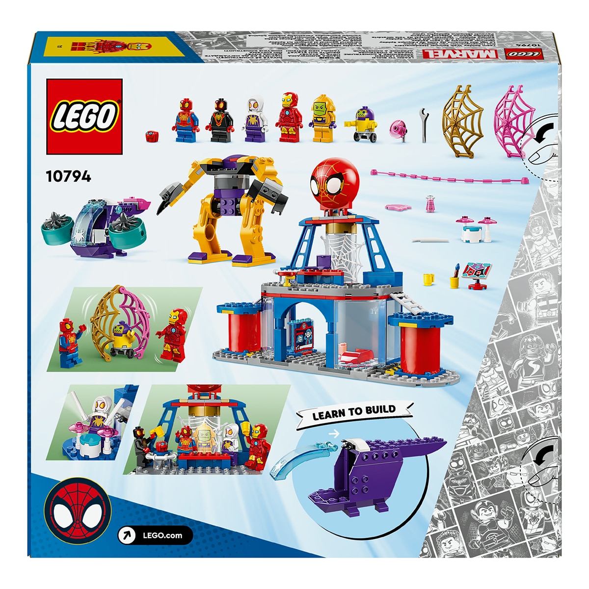 Juguete de construcción Cuartel General Arácnido del Equipo Spidey LEGO Marvel - 10794 9
