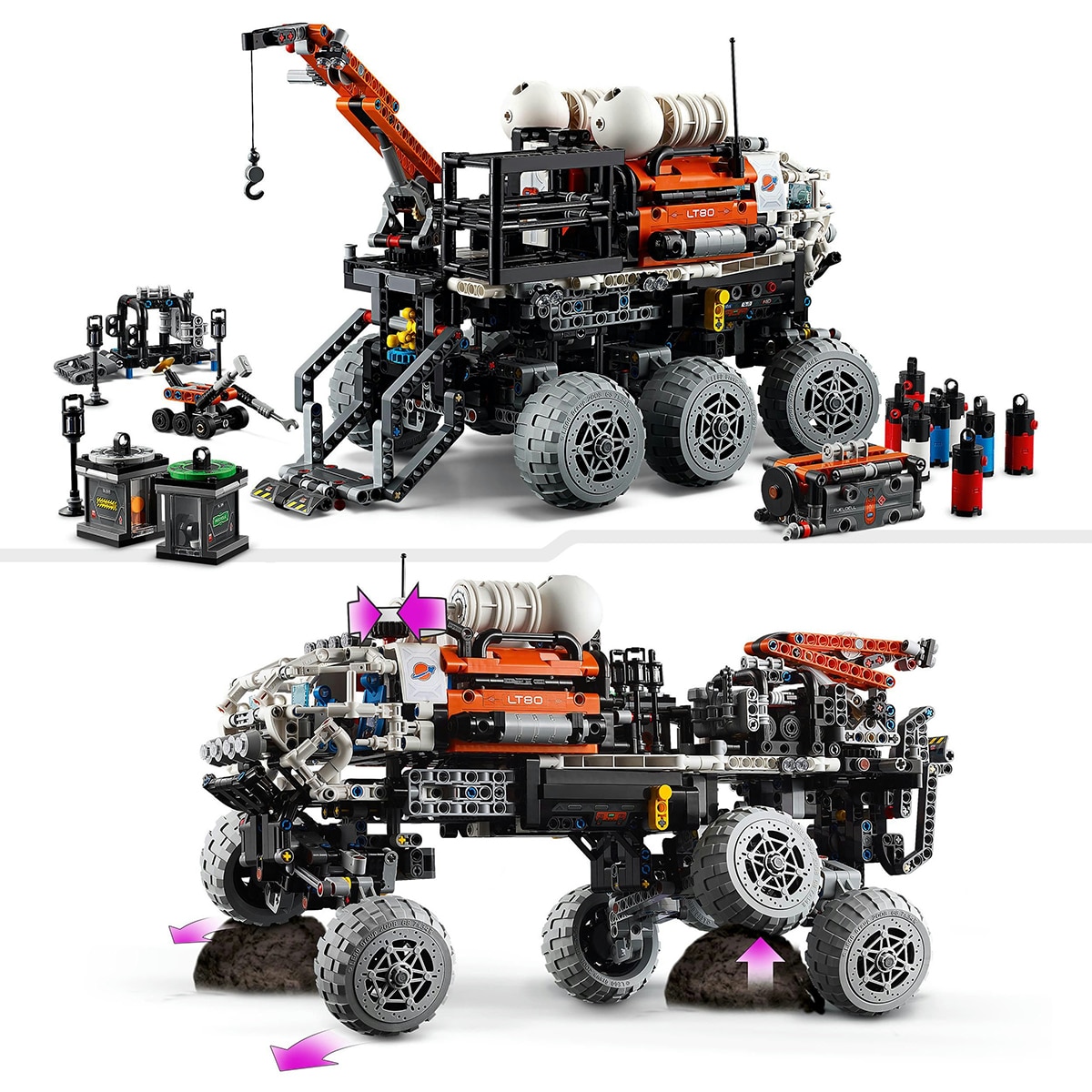 Juguete de construcción Róver Explorador del Equipo de Marte LEGO Technic - 42180 6