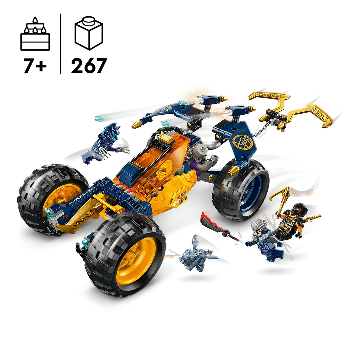 Juguete de construcción Buggy Todoterreno Ninja de Arin LEGO Ninjago - 71811 4