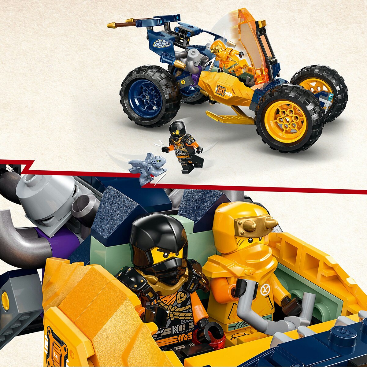 Juguete de construcción Buggy Todoterreno Ninja de Arin LEGO Ninjago - 71811 5