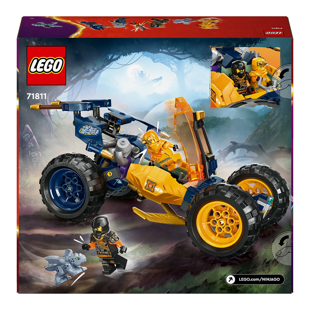 Juguete de construcción Buggy Todoterreno Ninja de Arin LEGO Ninjago - 71811 9