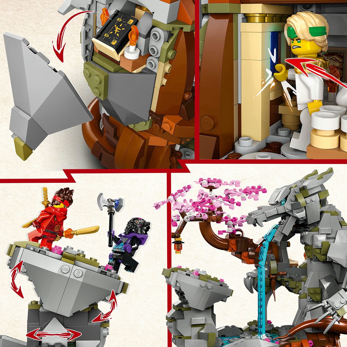 Juguete de construcción Santuario de Piedra del Dragón LEGO Ninjago - 71819 6