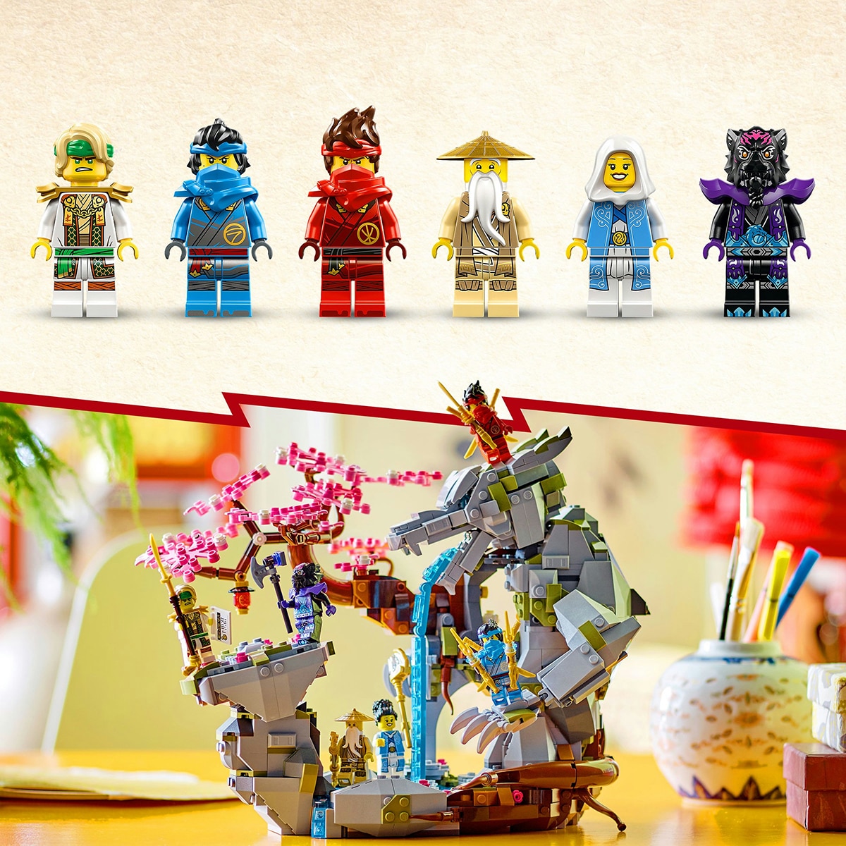 Juguete de construcción Santuario de Piedra del Dragón LEGO Ninjago - 71819 7