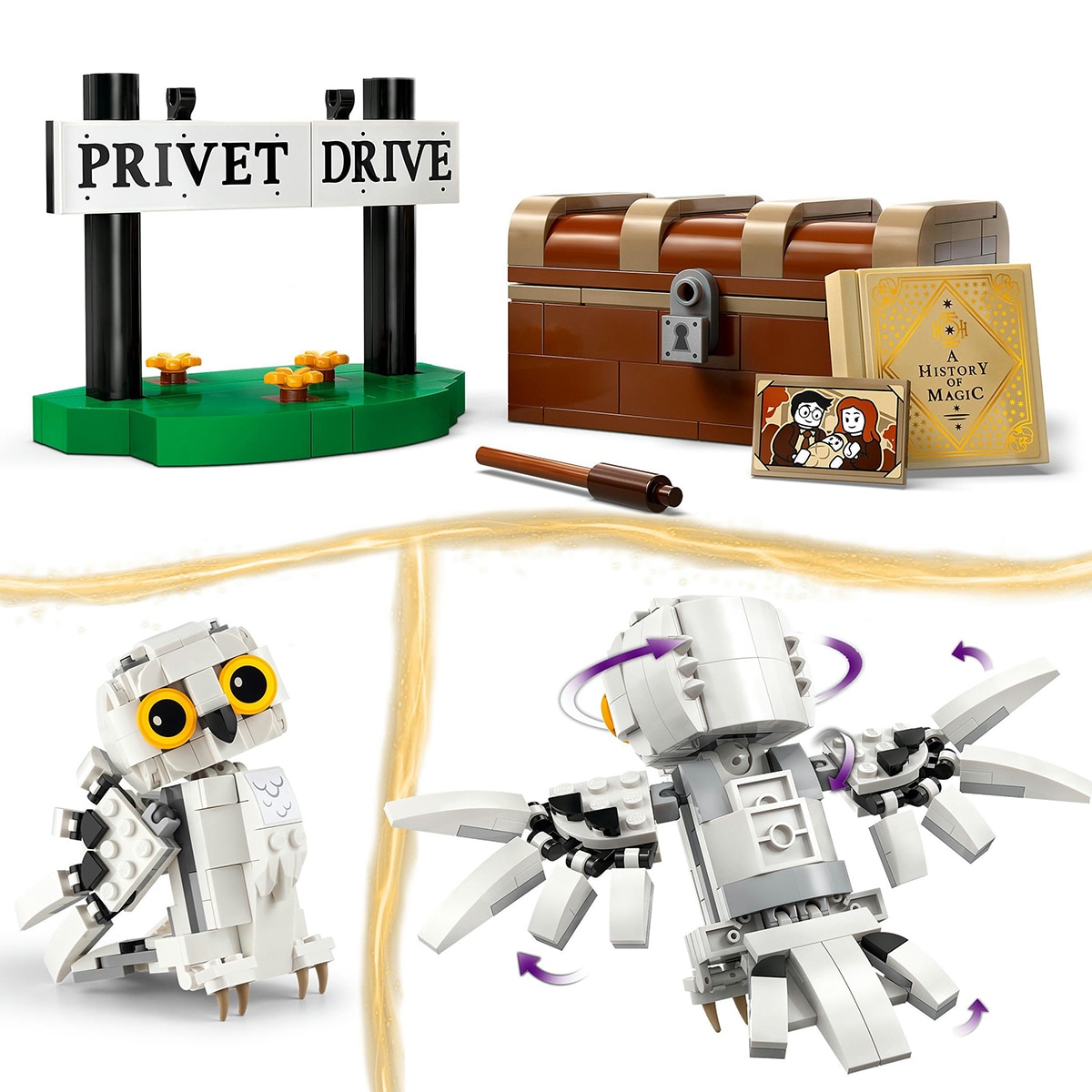 Juguete de construcción Hedwig en el Número 4 de Privet Drive LEGO Harry Potter - 76425 5