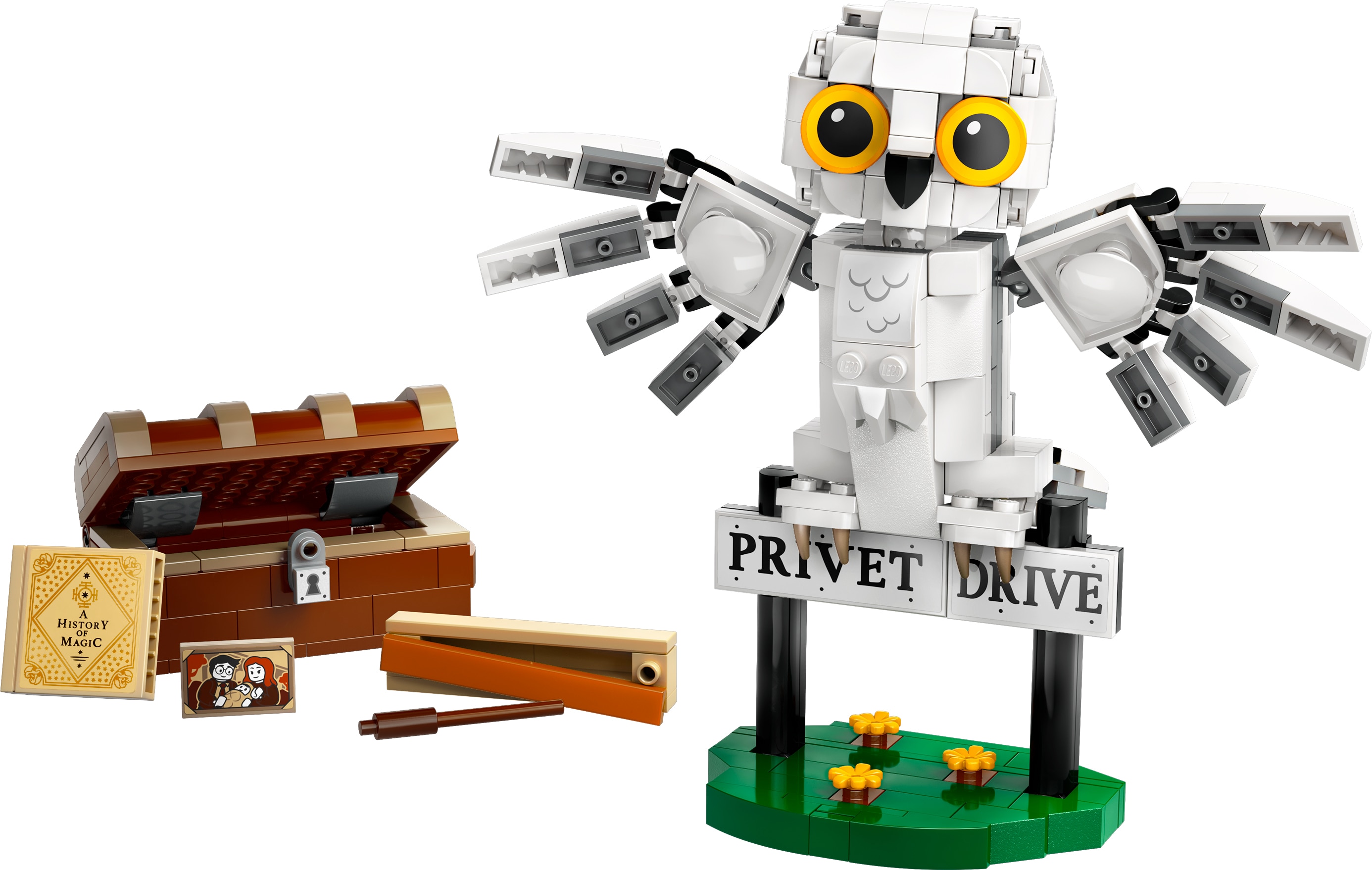 Juguete de construcción Hedwig en el Número 4 de Privet Drive LEGO Harry Potter - 76425 7