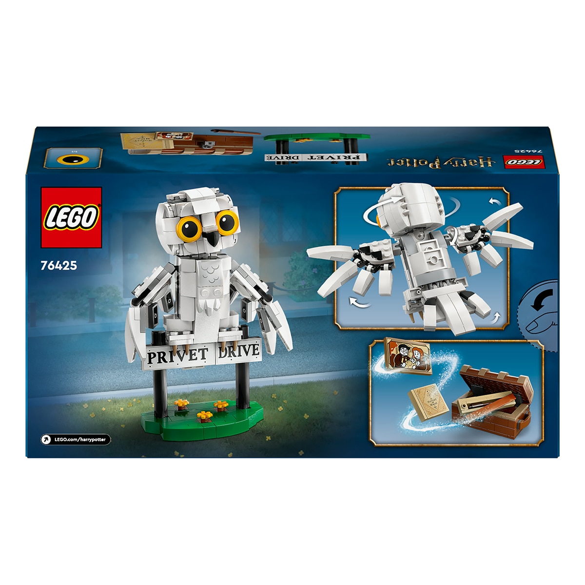 Juguete de construcción Hedwig en el Número 4 de Privet Drive LEGO Harry Potter - 76425 9