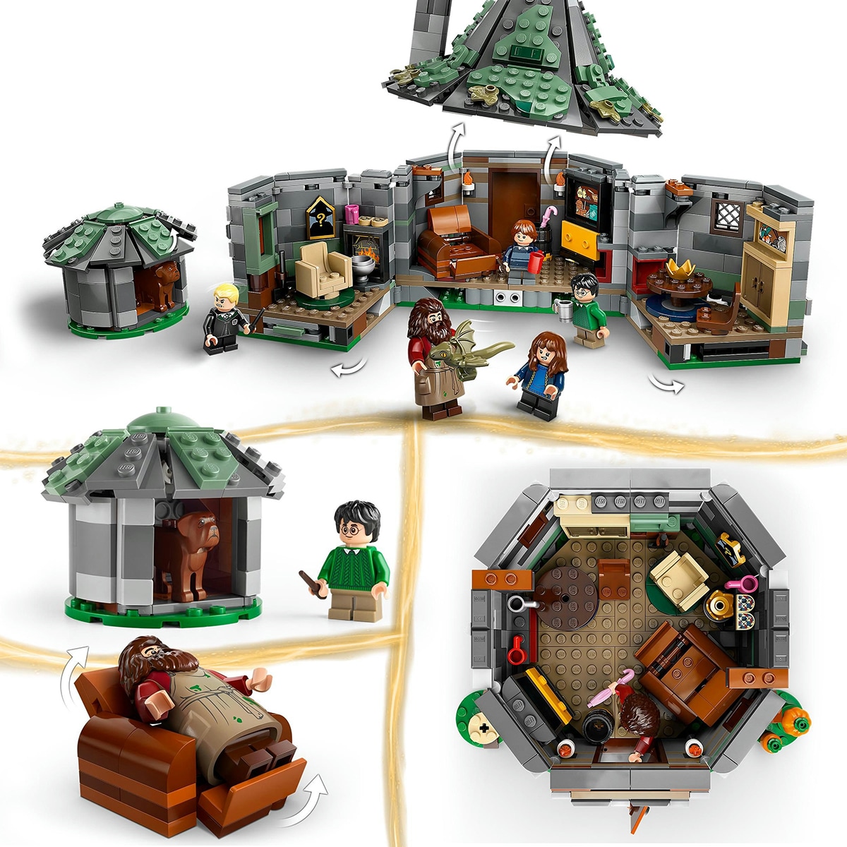 Juguete de construcción Cabaña de Hagrid: Una Visita Inesperada LEGO Harry Potter - 76428 6