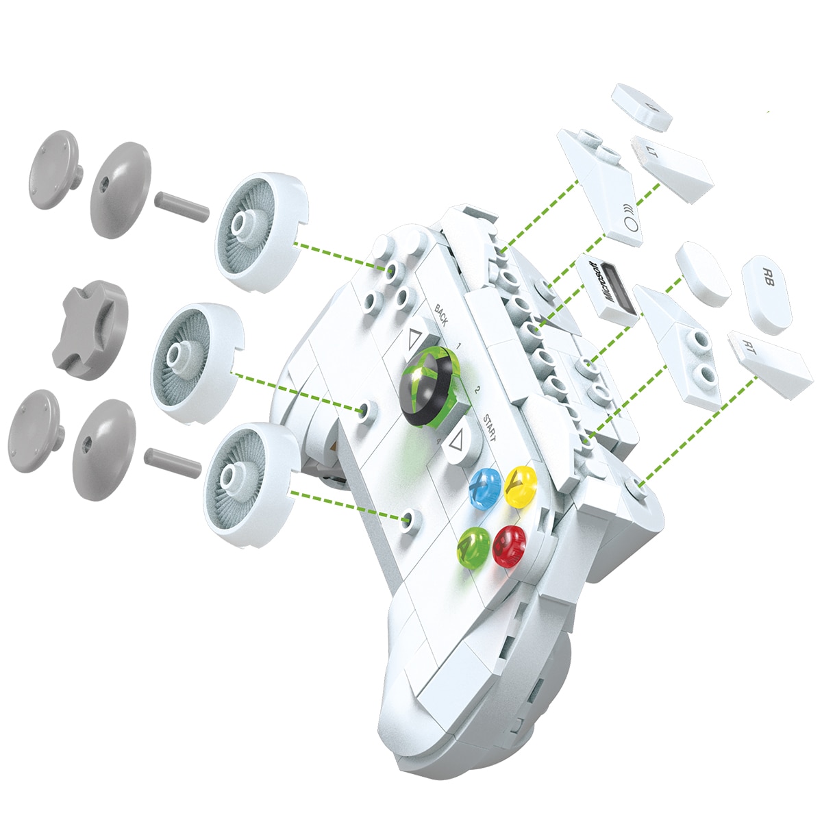 Juego de bloques de construcción Consola de videojuegos Xbox 360 Mega 4