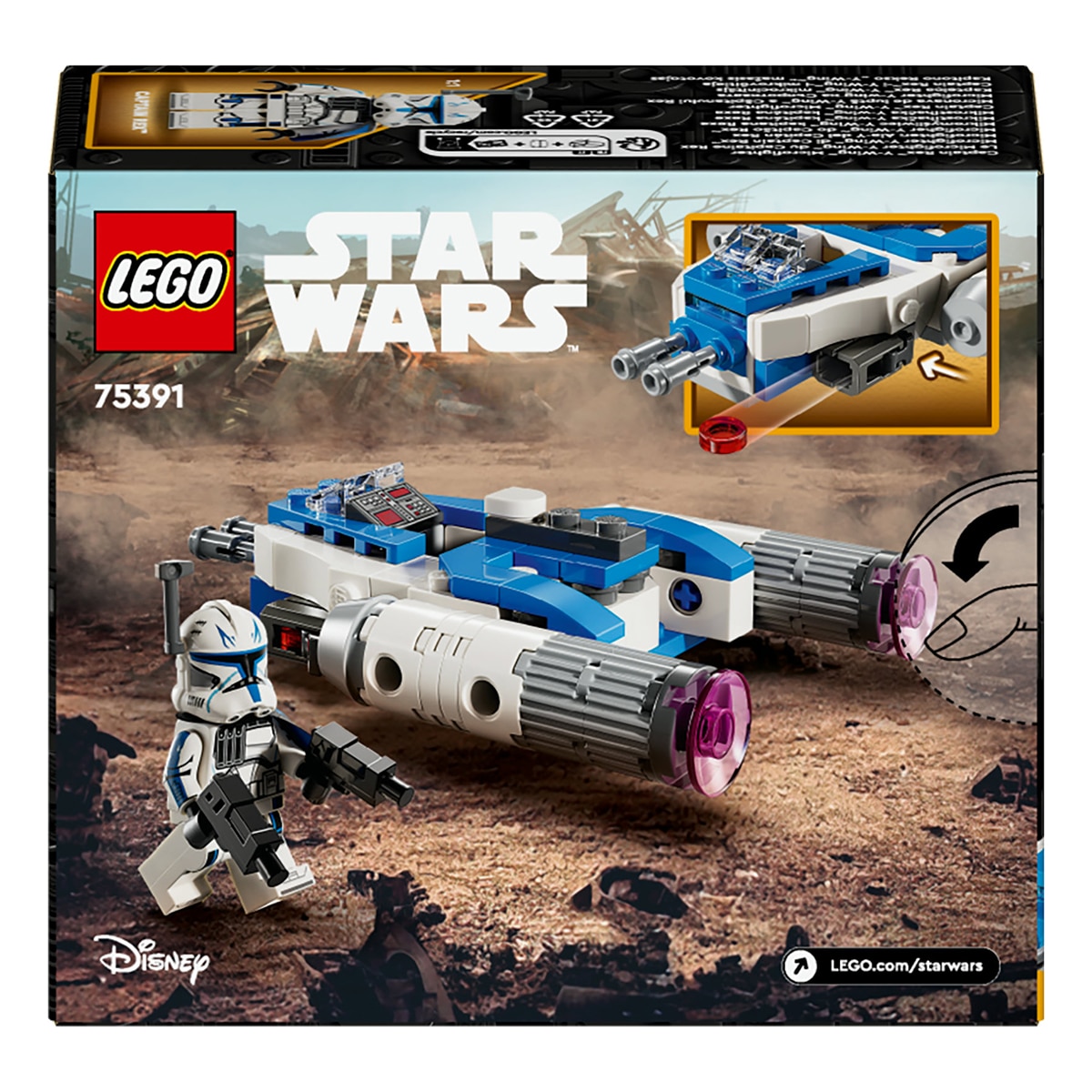 Juguete de construcción Microfighter: Ala-Y del Capitán Rex LEGO Star Wars - 75391 9