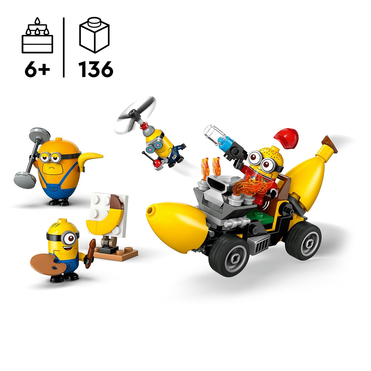 Juguete de construcción Minions y Coche Banana LEGO - 75580 4