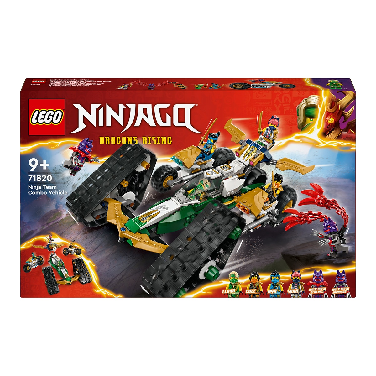 LEGO – Juguete de construcción Vehículo Combinado del Equipo Ninja Lego Ninjago.