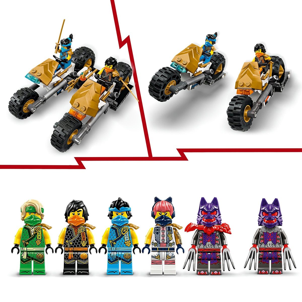 Juguete de construcción Vehículo Combinado del Equipo Ninja LEGO Ninjago - 71820 7