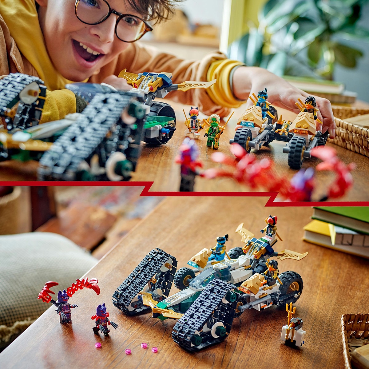Juguete de construcción Vehículo Combinado del Equipo Ninja LEGO Ninjago - 71820 8