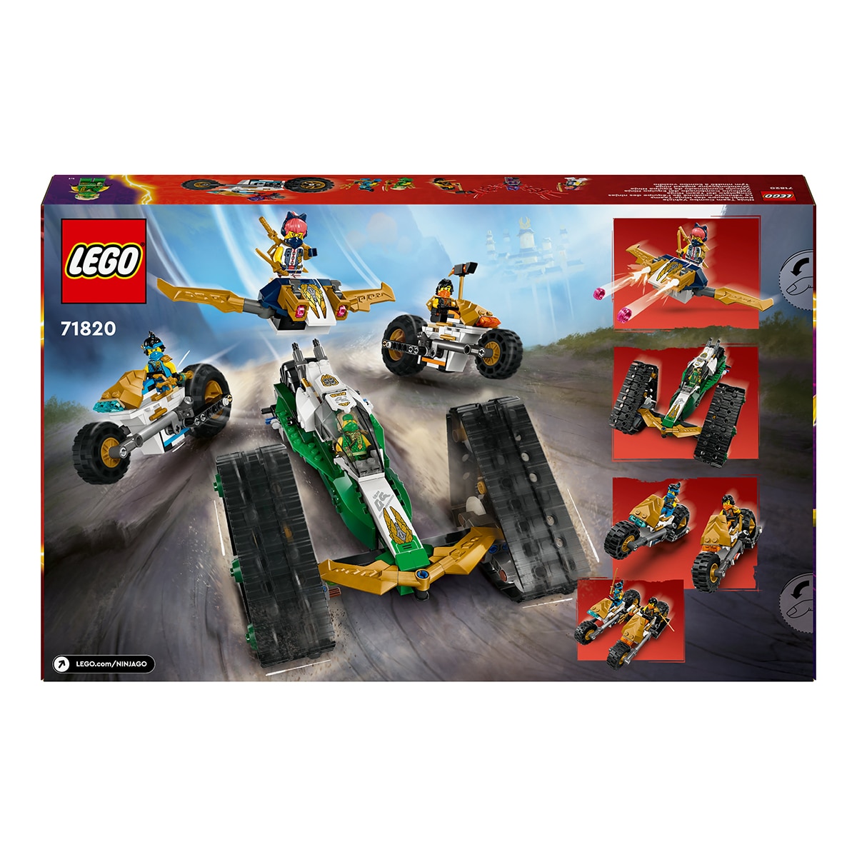 Juguete de construcción Vehículo Combinado del Equipo Ninja LEGO Ninjago - 71820 10