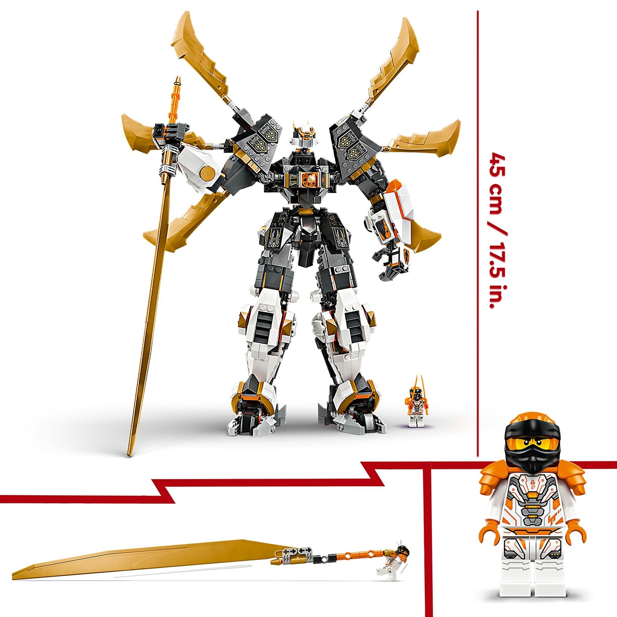 Juguete de construcción Meca-Dragón Titán de Cole LEGO Ninjago - 71821 7