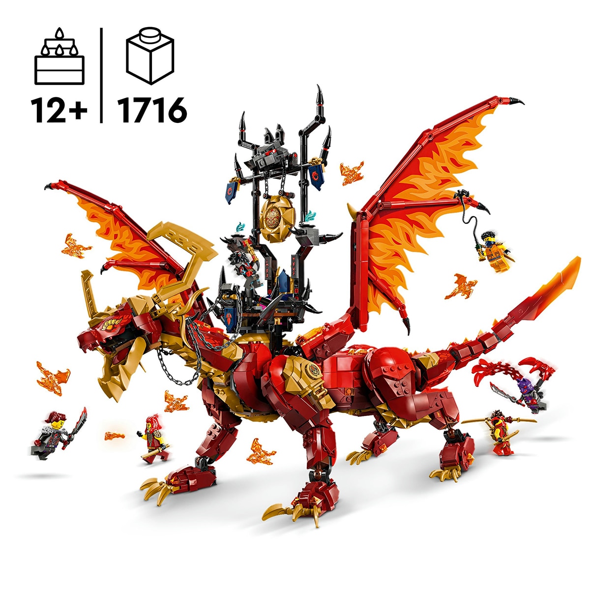 Juguete de construcción Dragón Fuente del Movimiento LEGO Ninjago - 71822 4
