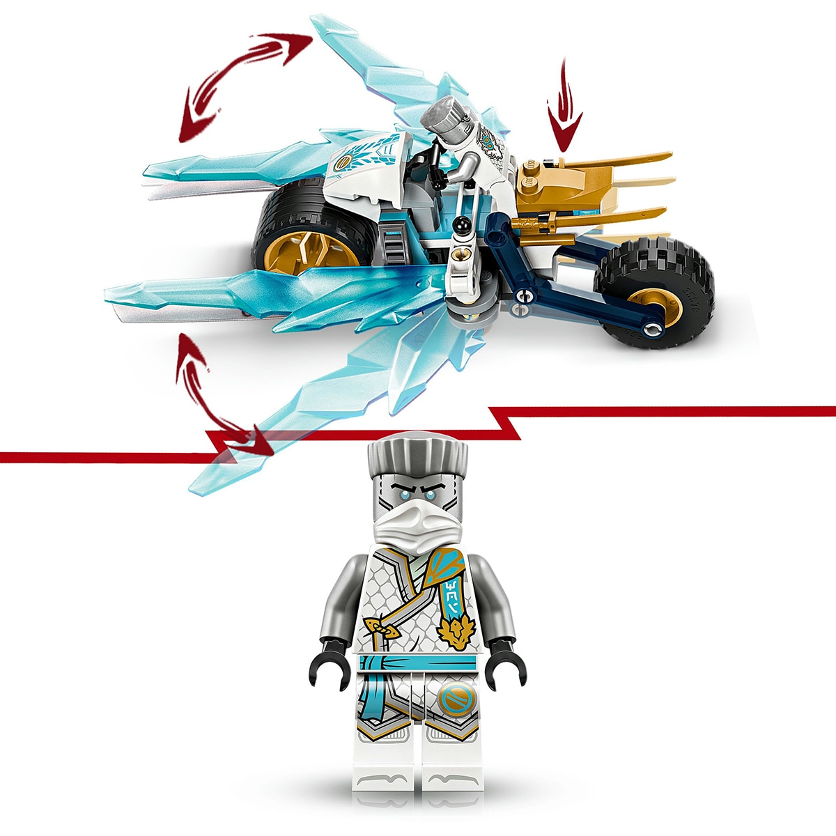 Juguete de construcción Moto de Hielo de Zane LEGO Ninjago - 71816 6