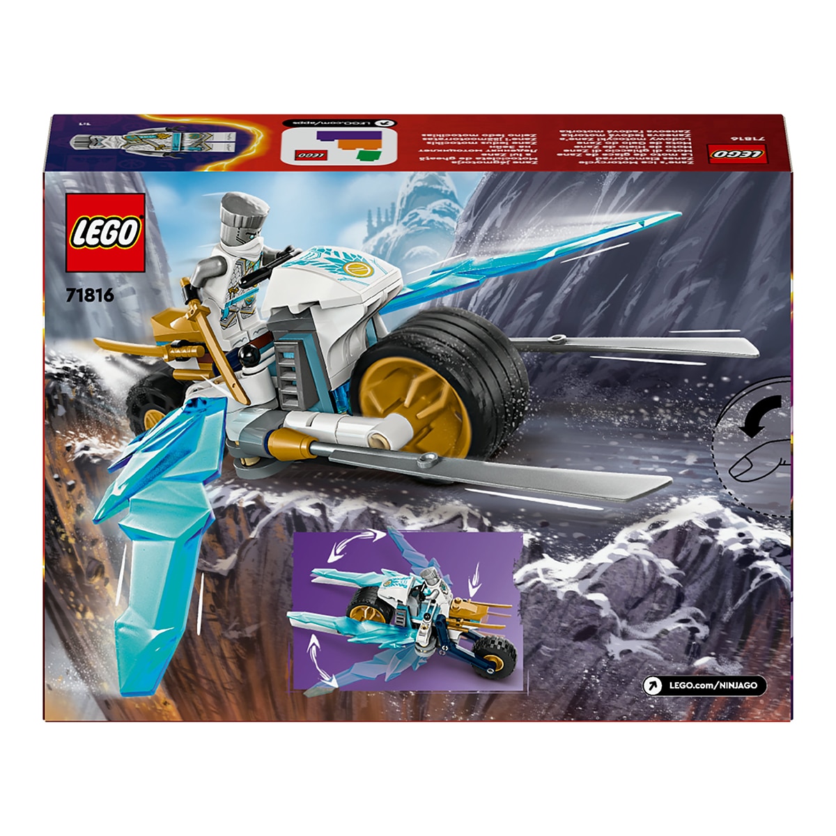Juguete de construcción Moto de Hielo de Zane LEGO Ninjago - 71816 9