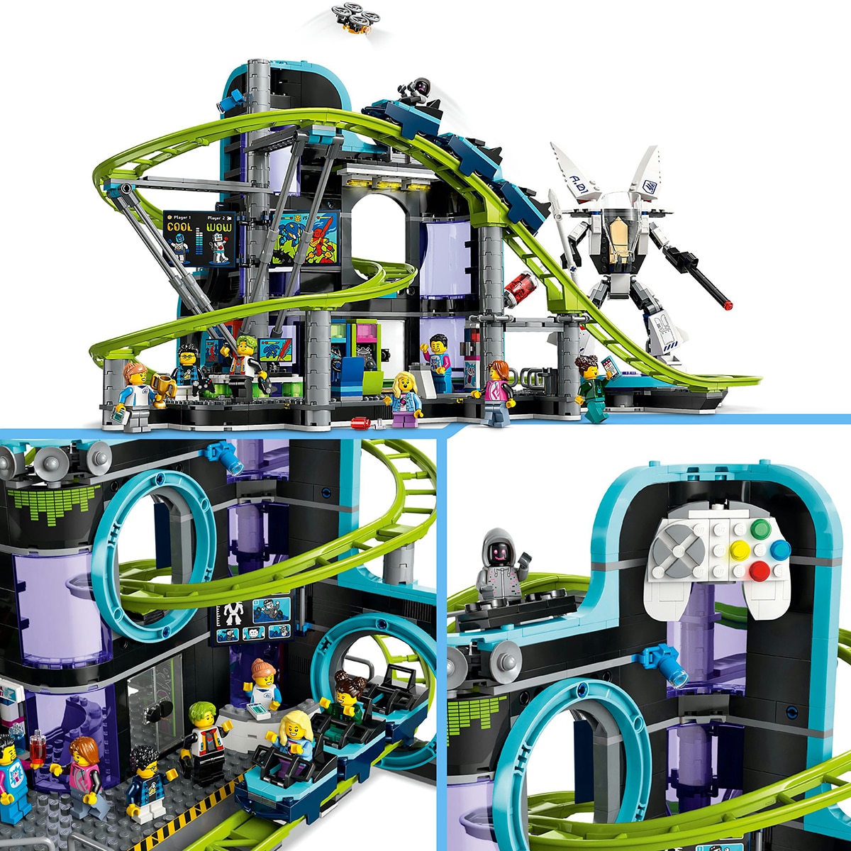 Juguete de construcción Montaña Rusa de Robot World LEGO My City - 60421 6