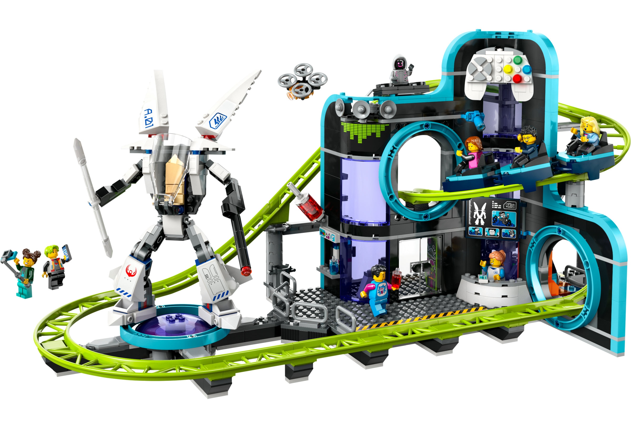 Juguete de construcción Montaña Rusa de Robot World LEGO My City - 60421 8