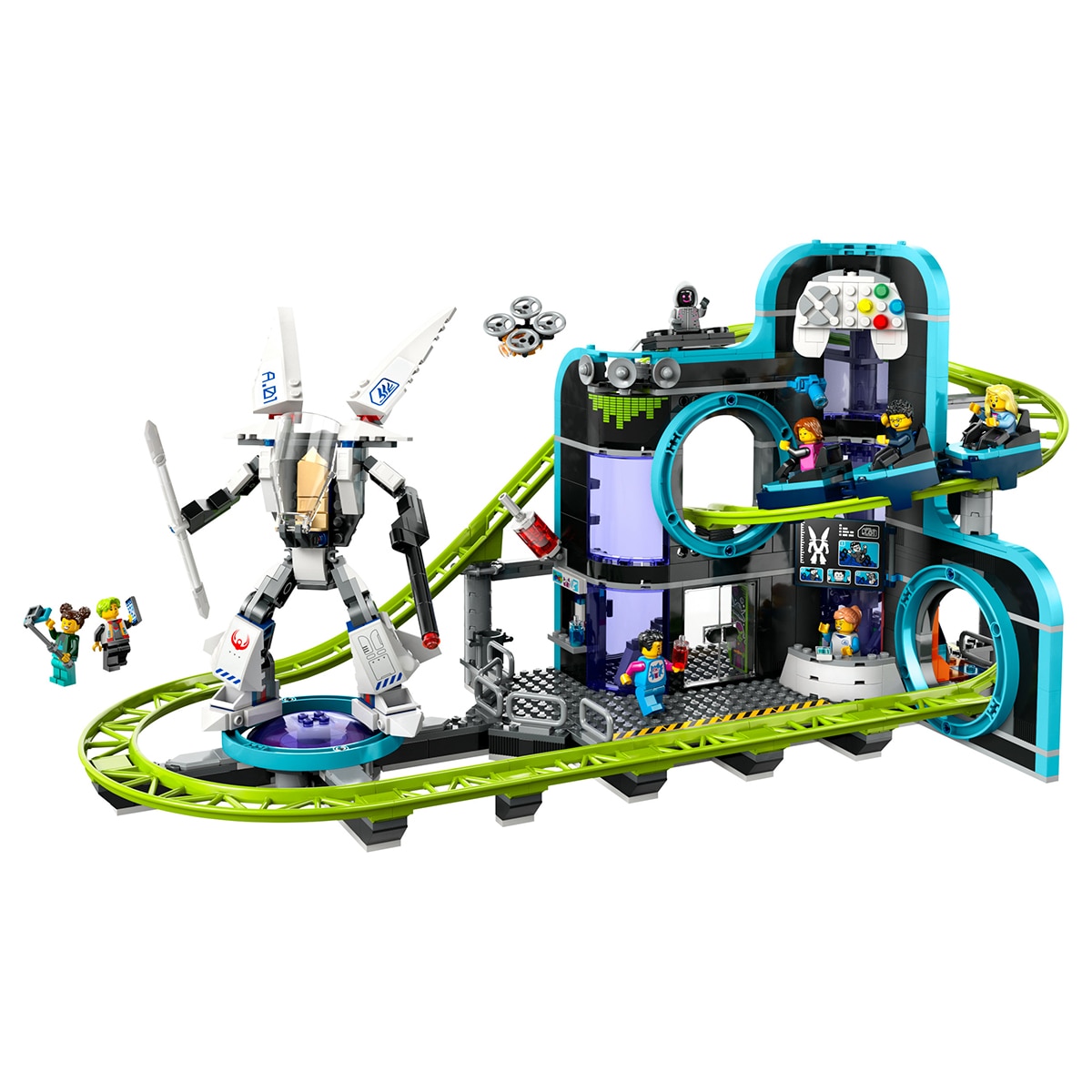 Juguete de construcción Montaña Rusa de Robot World LEGO My City - 60421 9