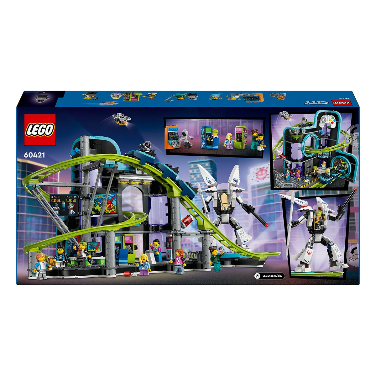 Juguete de construcción Montaña Rusa de Robot World LEGO My City - 60421 10