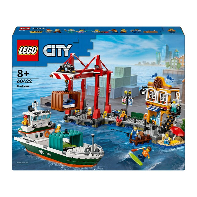 Juguete de construcción Puerto Marítimo con Buque de Mercancías LEGO My City