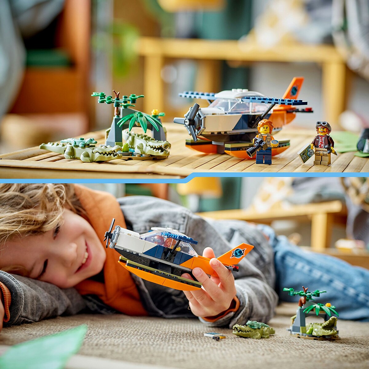 Juguete de construcción Exploradores de la Jungla: Hidroavión LEGO City - 60425 3