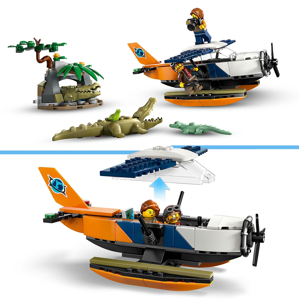 Juguete de construcción Exploradores de la Jungla: Hidroavión LEGO City - 60425 5