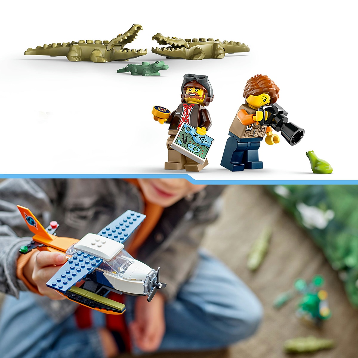 Juguete de construcción Exploradores de la Jungla: Hidroavión LEGO City - 60425 6