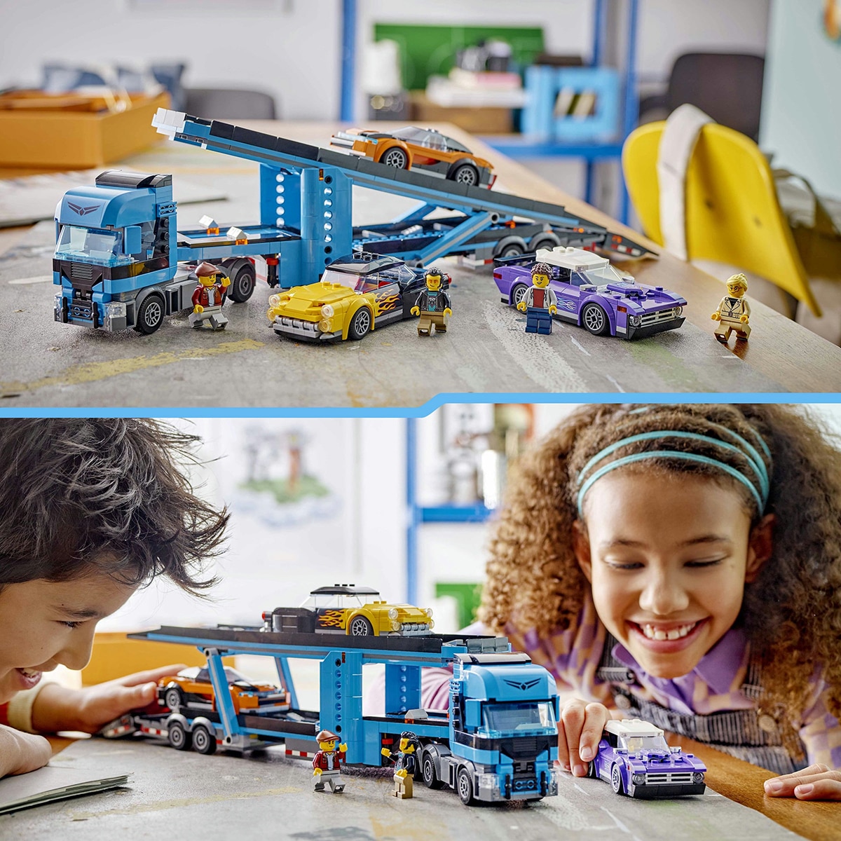 Juguete de construcción Camión de Transporte con Deportivos LEGO City - 60408 4