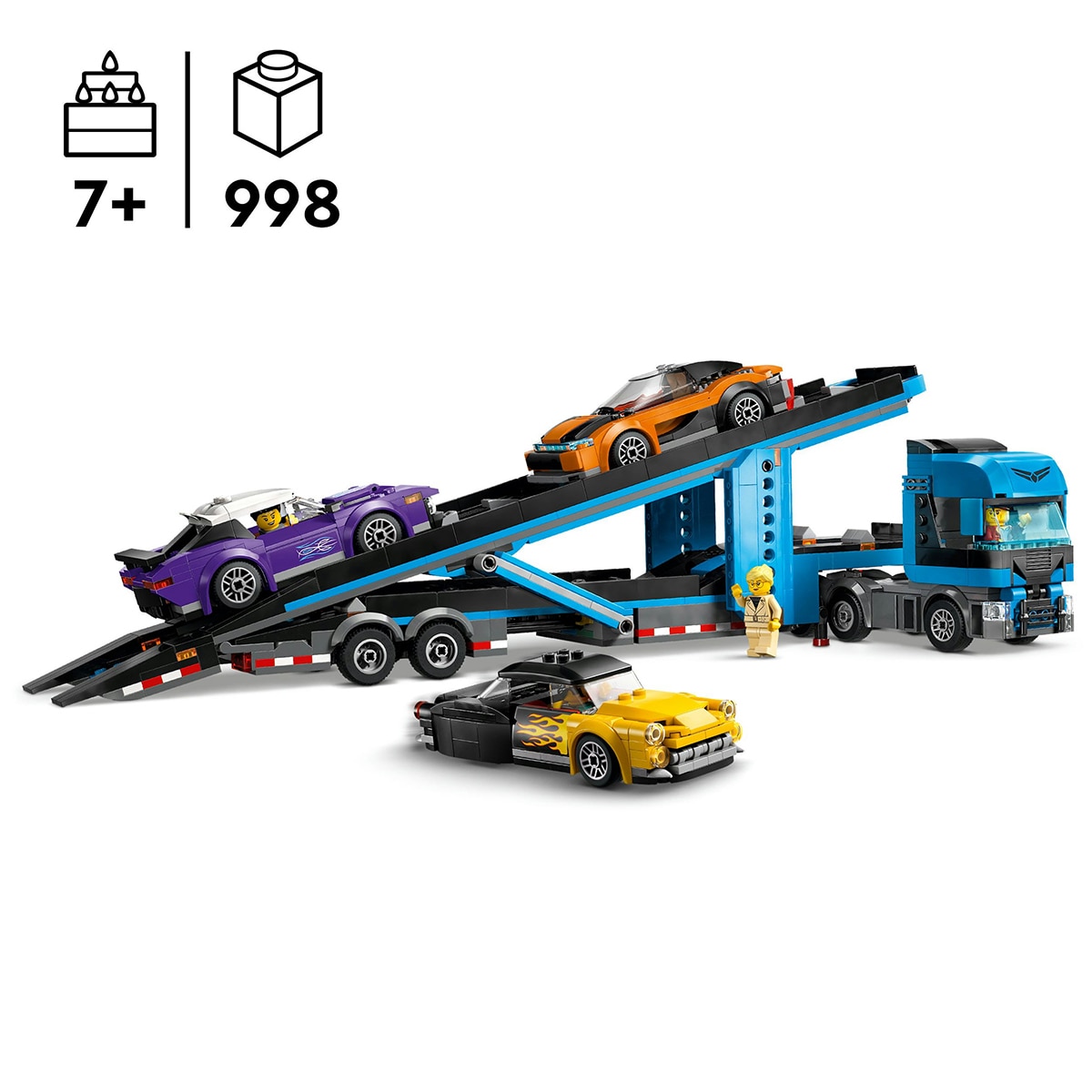 Juguete de construcción Camión de Transporte con Deportivos LEGO City - 60408 5