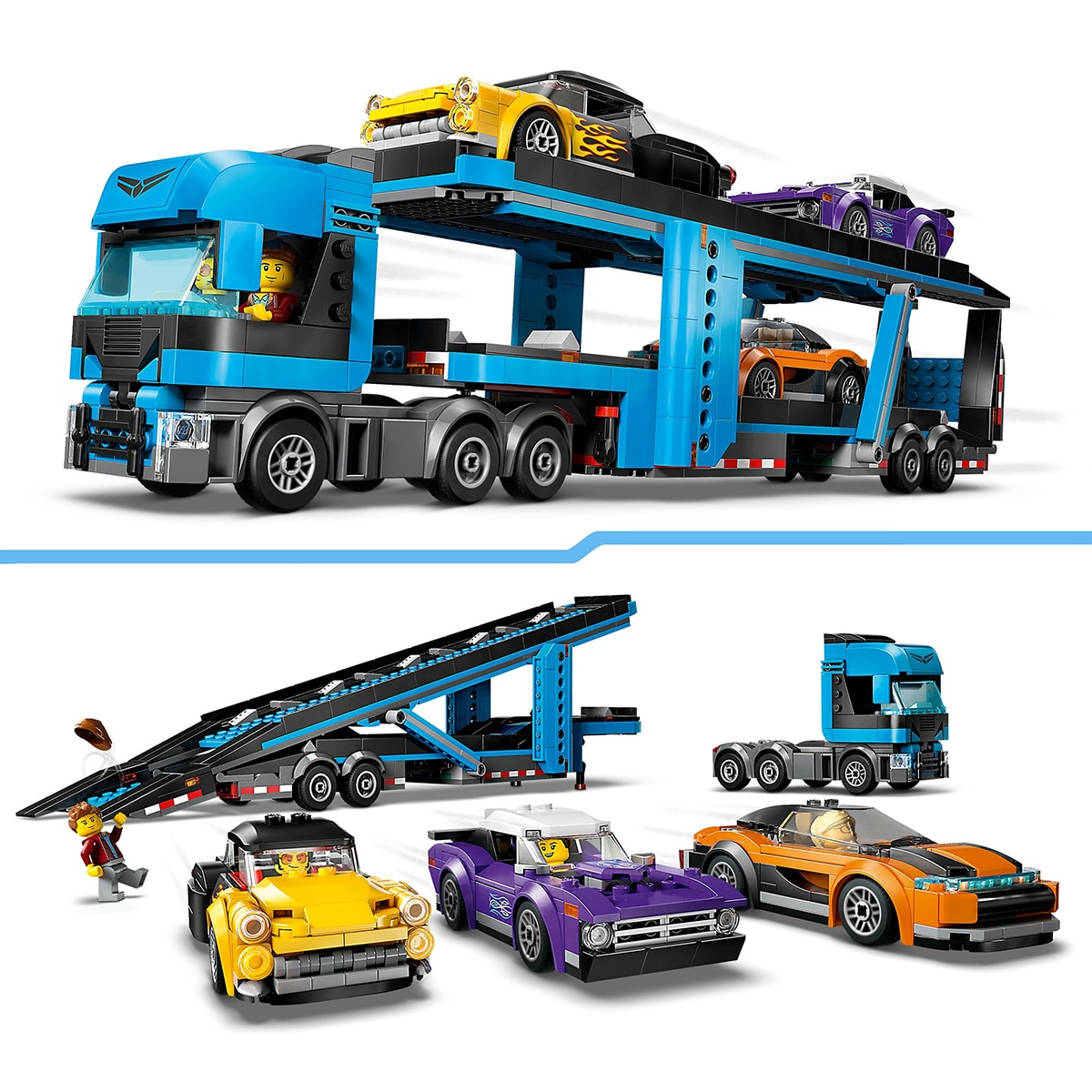 Juguete de construcción Camión de Transporte con Deportivos LEGO City - 60408 6