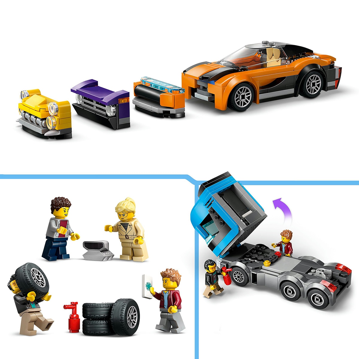 Juguete de construcción Camión de Transporte con Deportivos LEGO City - 60408 7