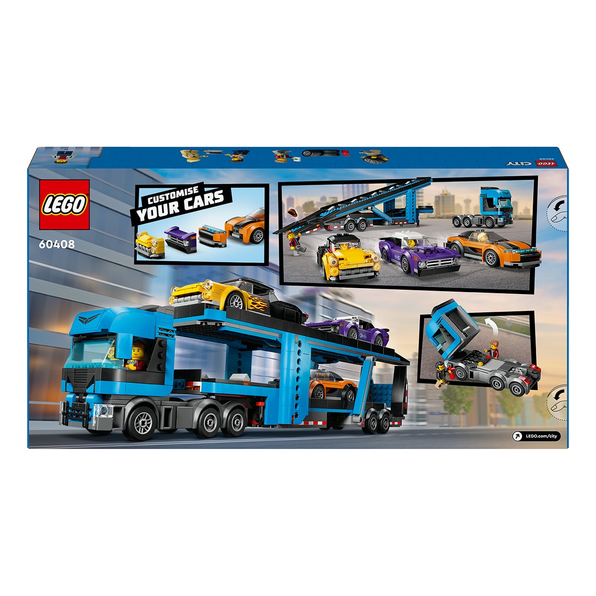 Juguete de construcción Camión de Transporte con Deportivos LEGO City - 60408 9