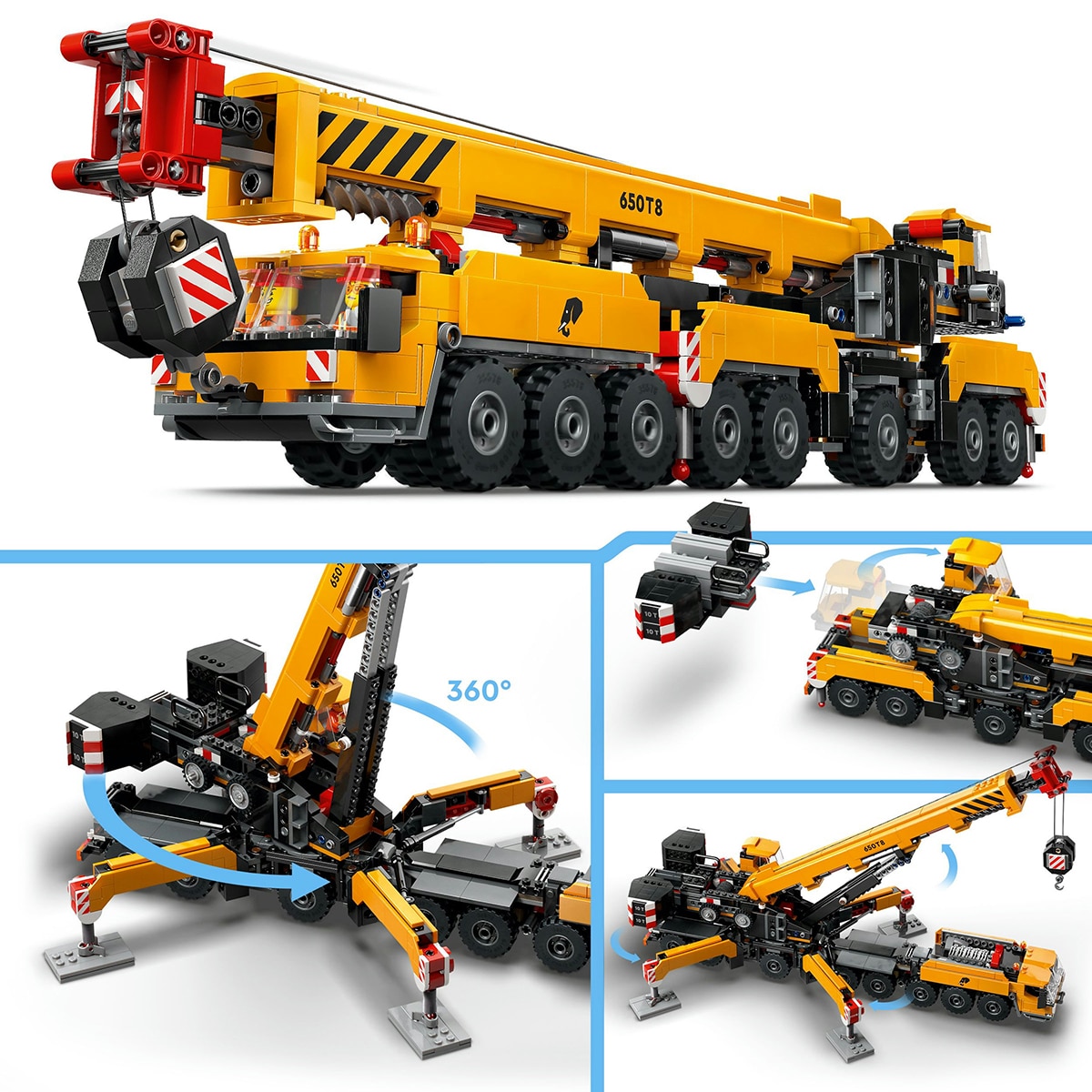 Grua de Obra Móvel Amarela Lego City 5