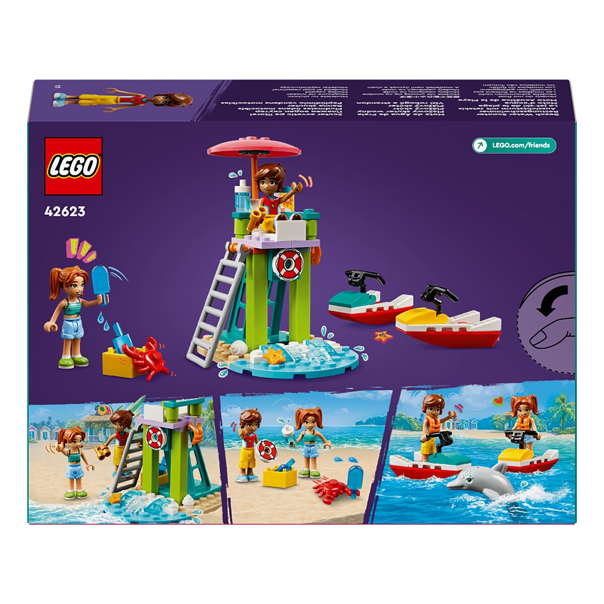 Juguete de construcción Moto Acuática de la Playa LEGO Friends