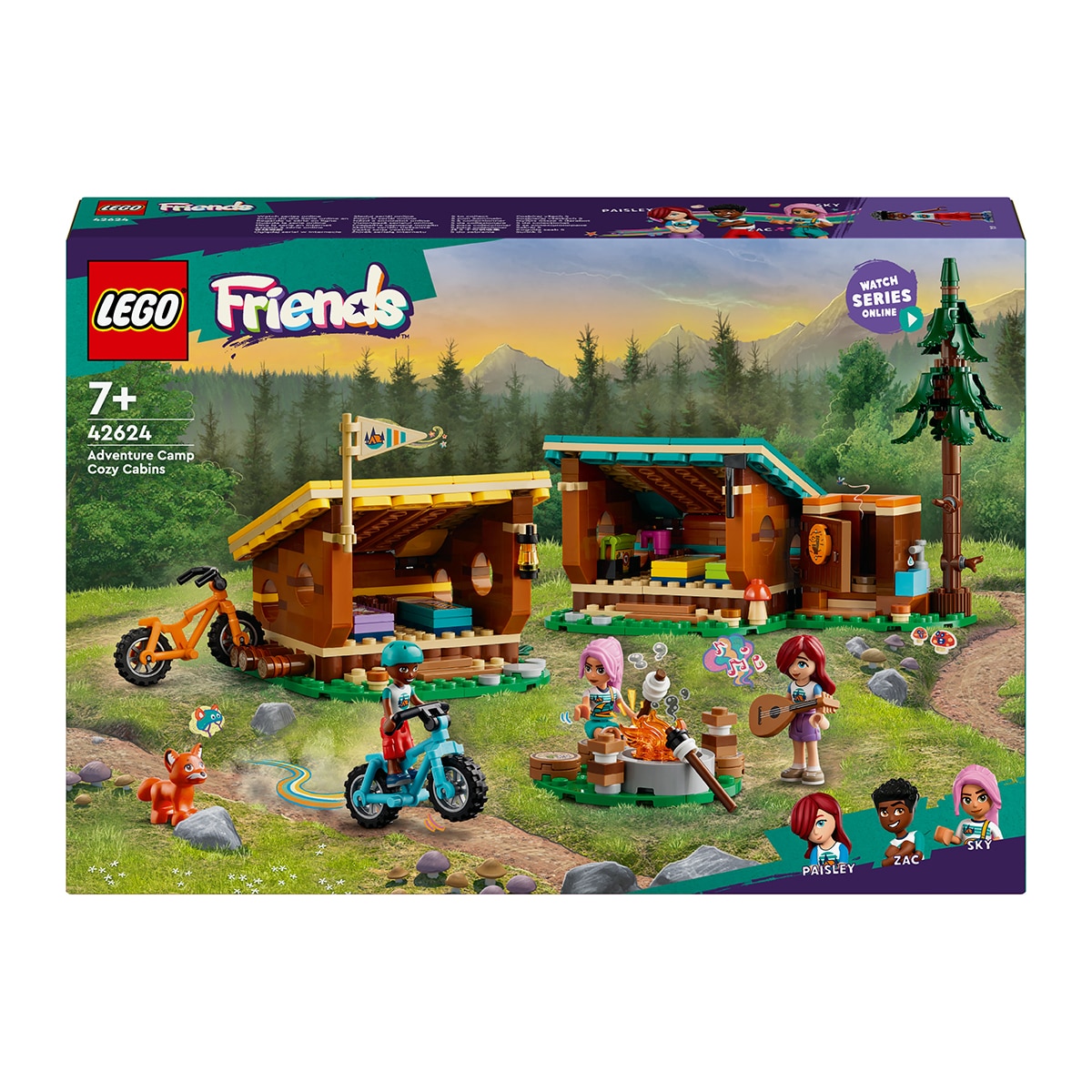 Juguete de construcción Campamento de Aventura: Cabañas Confortables LEGO Friends - 42624 1