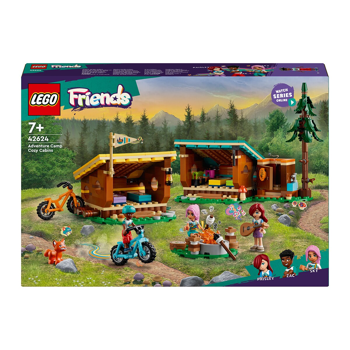 Juguete de construcción Campamento de Aventura: Cabañas