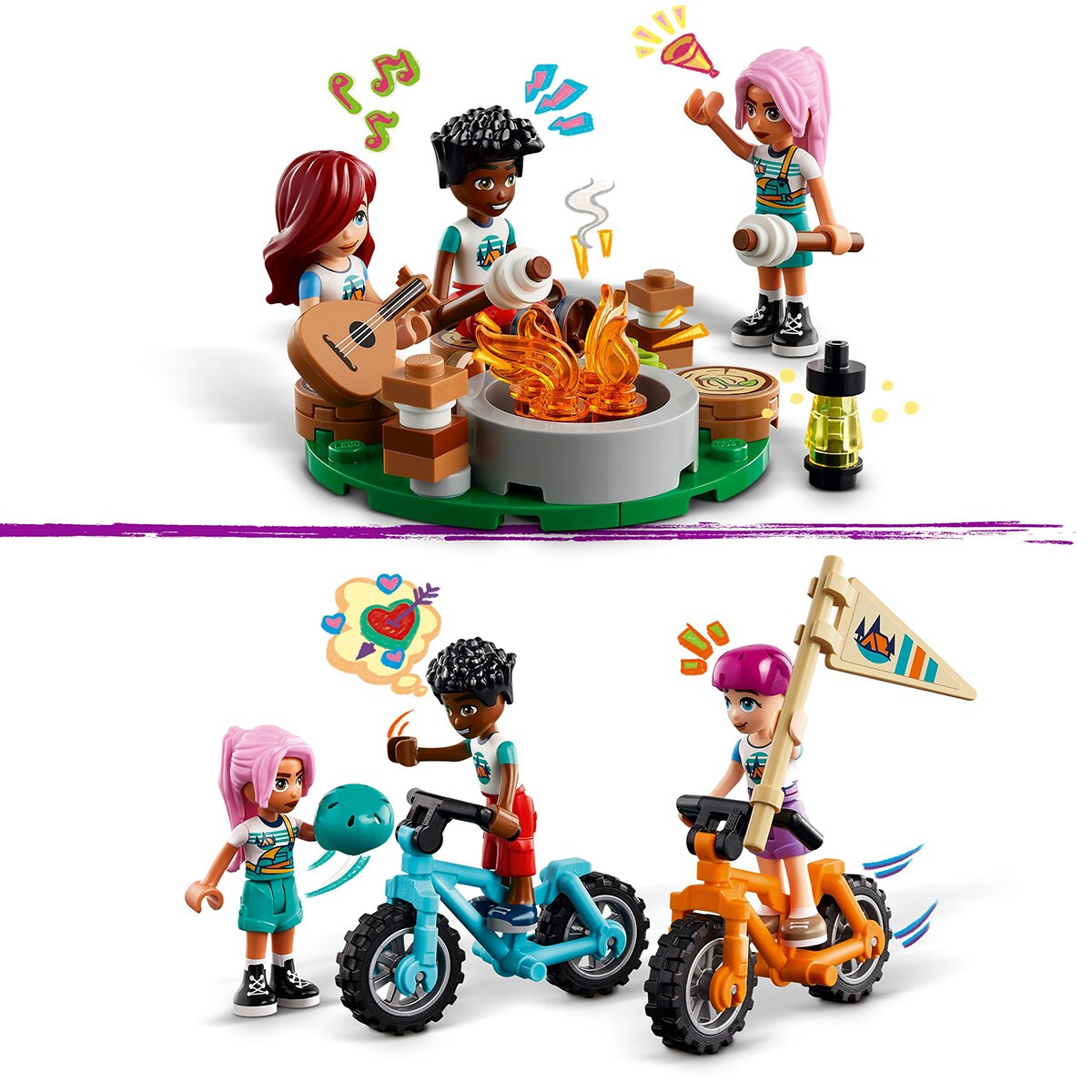 Juguete de construcción Campamento de Aventura: Cabañas Confortables LEGO Friends - 42624 7