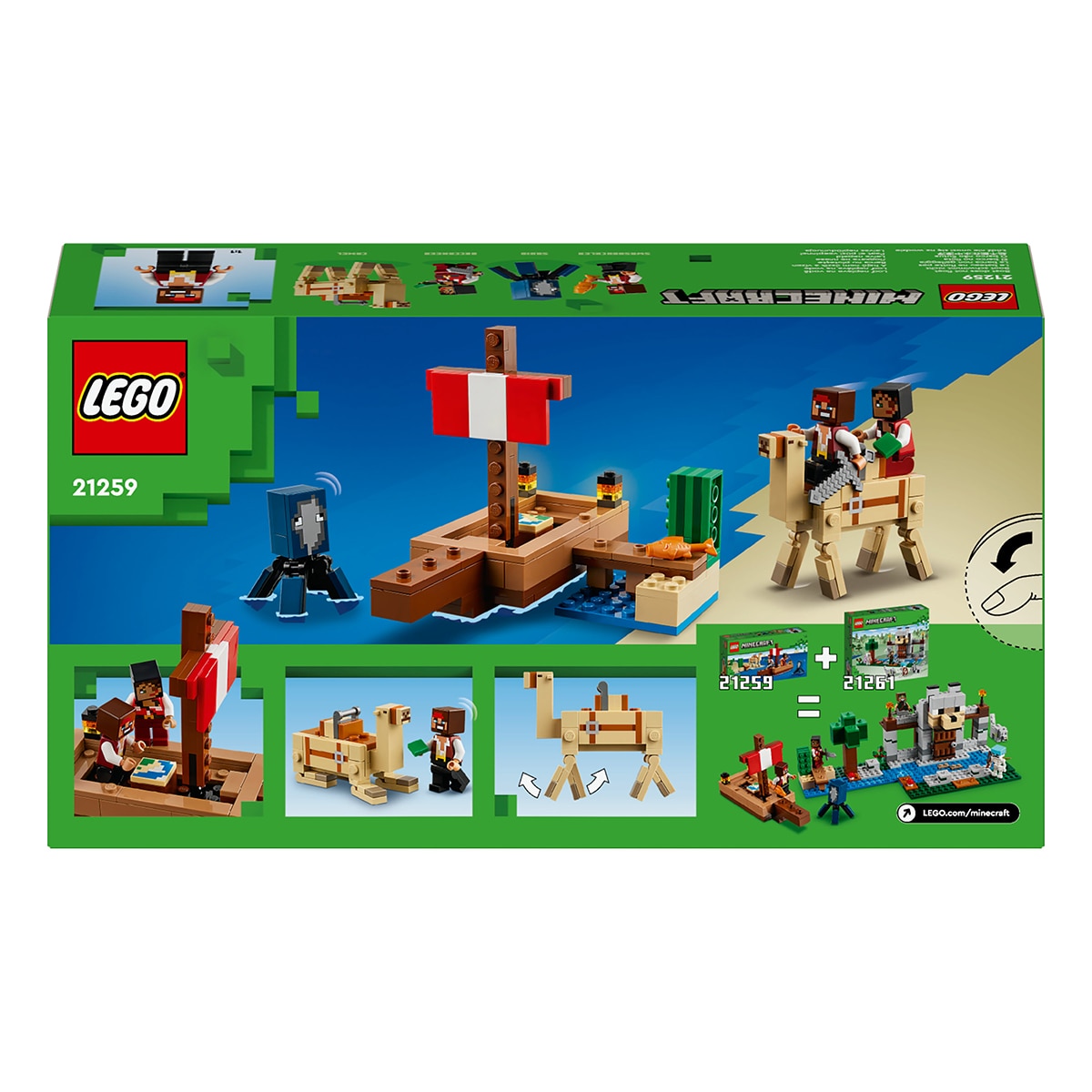 Juguete de construcción El Viaje en el Barco Pirata LEGO Minecraft - 21259 8
