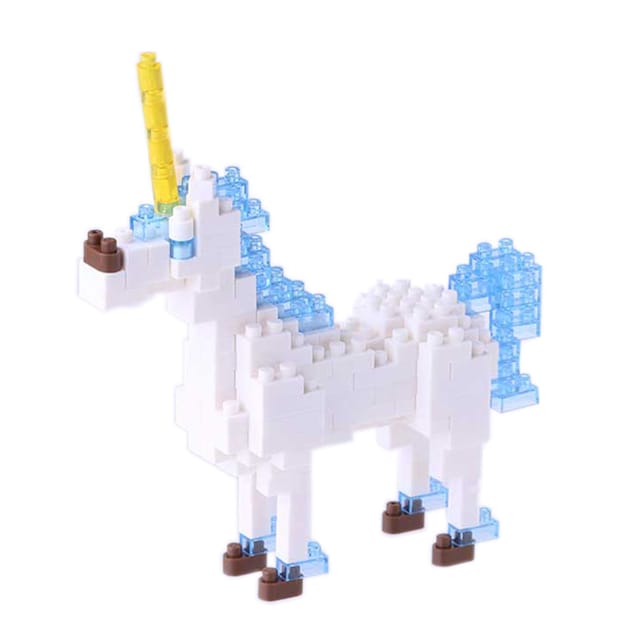 Juguete con piezas Nanoblock Unicornio Kawada