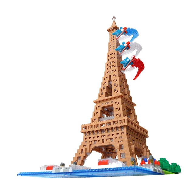 Juguete con piezas Nanoblock Torre Eiffel Kawada
