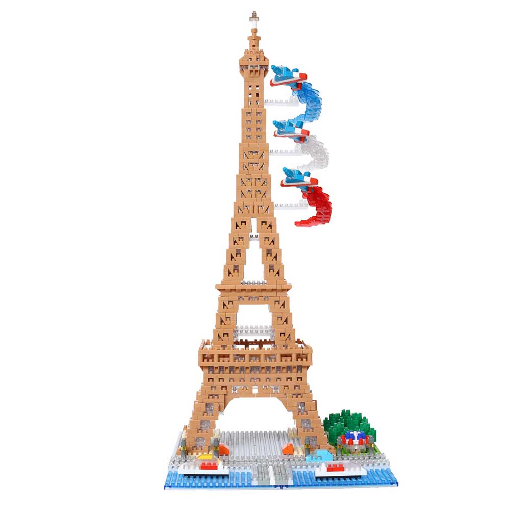 Juguete con piezas Nanoblock Torre Eiffel Kawada 3