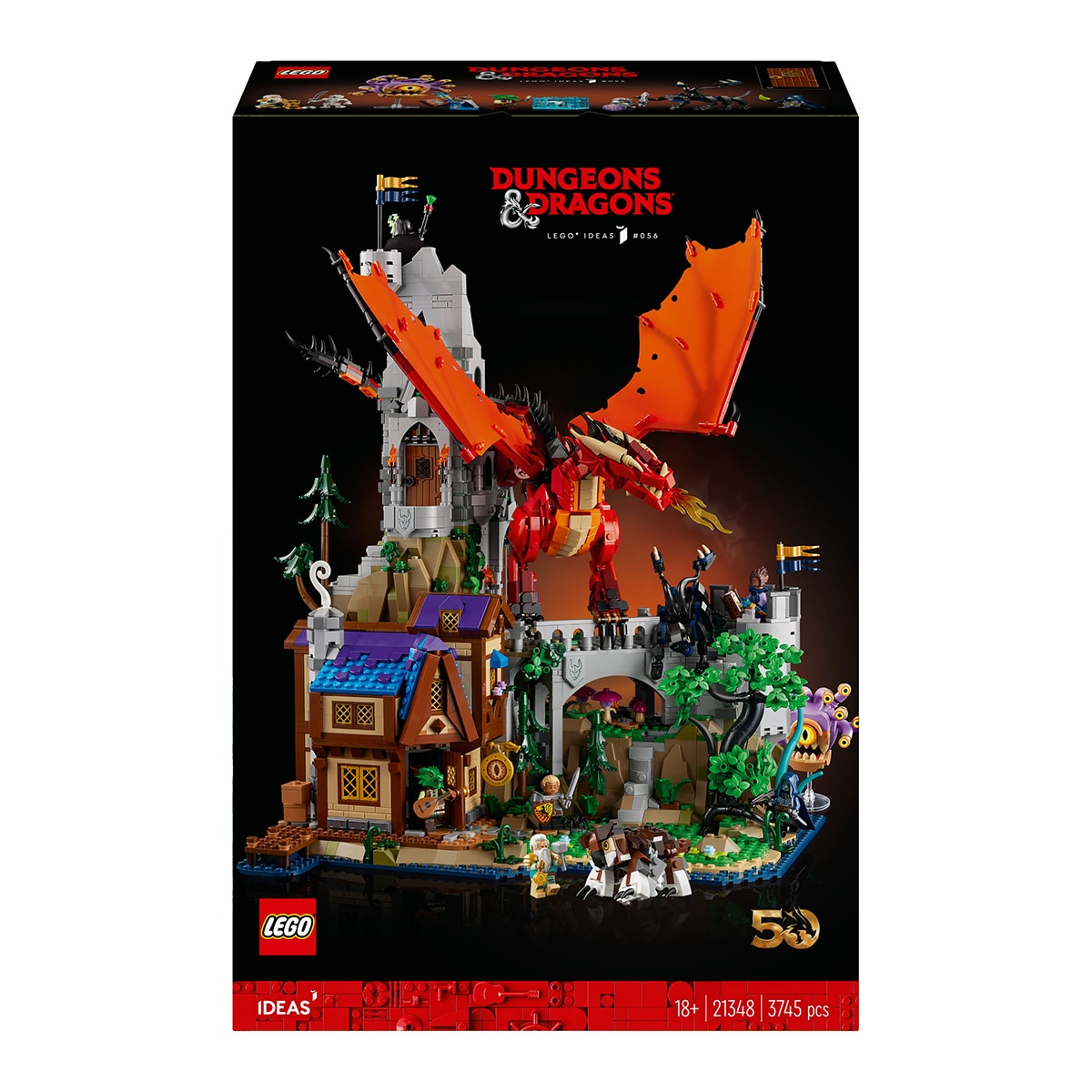 LEGO – Juego de construcción Dungeons & Dragons: Aventura del Dragón Rojo LEGO Ideas.